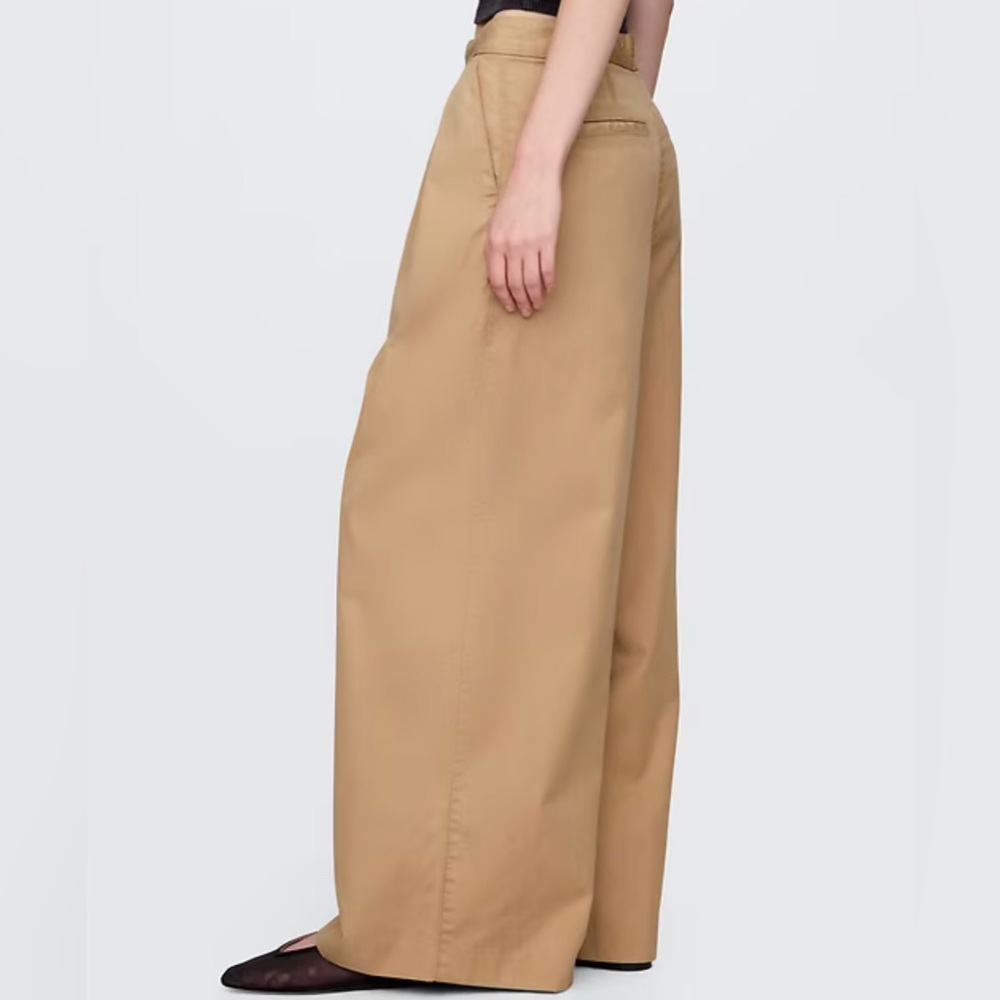 GAP Wide Leg High-Waist Pants in Tan - Picture 2 of 2